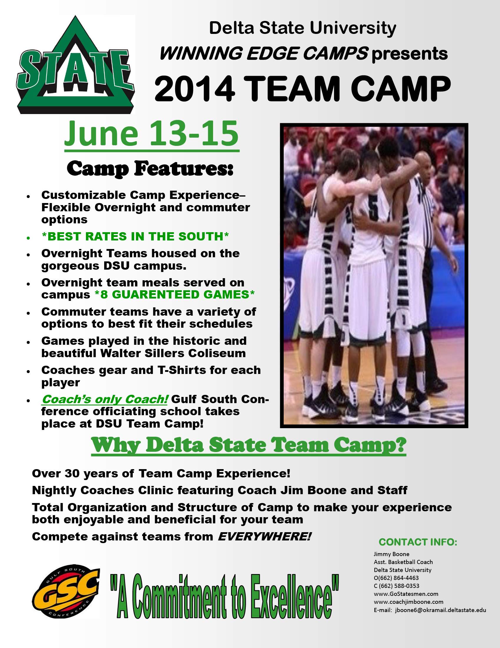 Statesmen Basketball Team Camp News and Events