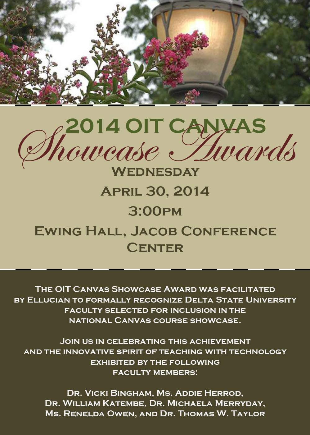 OIT Canvas Showcase Course Awards Reception News and Events