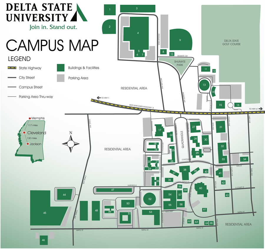 Campus Map - Delta State University