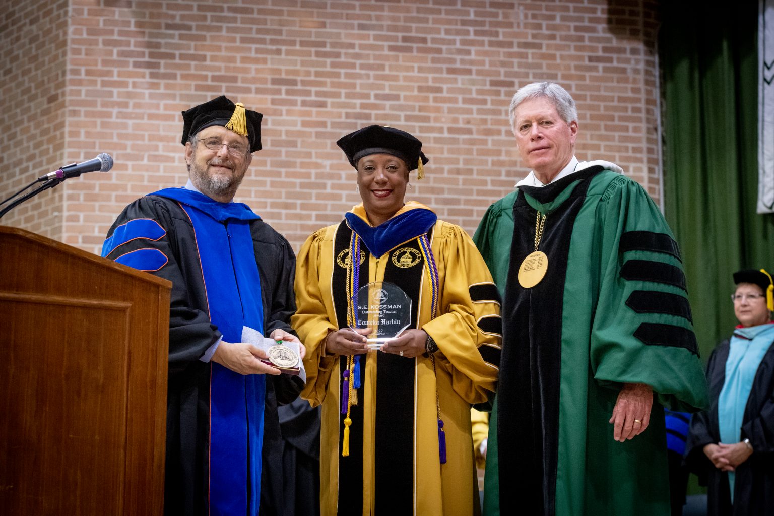 Harbin Clemons Presented With Delta States Outstanding Faculty And